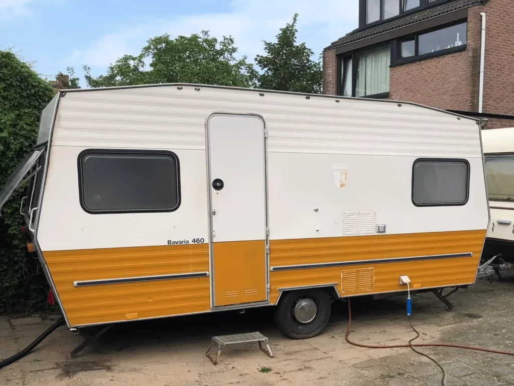 Badkamer caravan